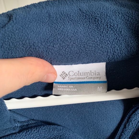 Navy Blue Columbia Quarterzip - Picture 2 of 2